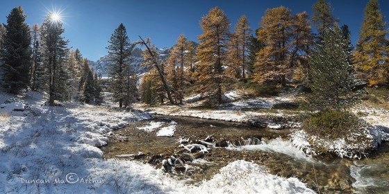 Torrent de la pisse et les premières neiges© Duncan MacArthur